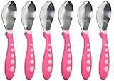 Gerber Stainless Steel Tip Kiddy Cutlery Spoons, - Pink by NUK