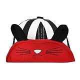 【ノーブランド品】ベビーキッズ耳付きキャップ ブラック