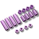 TAGATORON（タガトロン）アルミスペーサーセット（12mm/6mm/3mm/1.5mm 各4個入） (パープル)