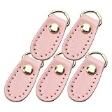 prendre 【5個セット】 ファスナー 引き手 パーツ かわいい カラフル 色付き パステル おしゃれ レディース ハンドメイド 修理 （ライトピンク） PR-HIKITE-LPK08