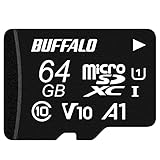 バッファロー microSDカード 64GB 100MB/s UHS-1 スピードクラス1 VideoSpeedClass10 アプリケーシ