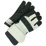 Bob Dale 30-9-1020-XL Premium Split Leather Fitter Glove with Pull Out Polar Fleece Liner, 3X-Large,