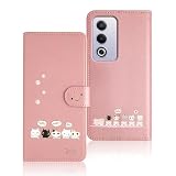 Qribo Oppo A3 5G / Oppo A3 Pro 5G ケース 手帳型 オツポ A3 5G ケース Oppo A3 5G ケース シンプルなのに可愛いデザイン エンボス加工猫柄 うれしい気持ち 6.67インチ対応 Oppo A3 5G スマホケース Oppo A3 5G 手帳型 ケース 薄型 オツポ A3 Pro ケース 防水 の耐久性 滑り防止 美しい 贈り物 友達 - ピンク
