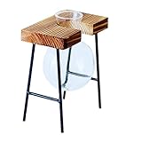 SM SunniMix ガラス　花瓶　木製　水耕栽培　フラワー　フラワーポットスタンド　装飾的　3種選択　 - 1花瓶