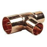 Libra Supply銅圧力汗Reducing Tee C X C X C、銅圧力パイプ継手配管供給 1'' x 1'' x 1/2'' LS-3112