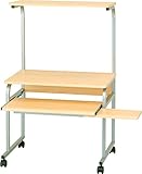 ナカバヤシ パソコンラック パソコンデスク ロータイプ ナチュラル木目 PRE-102NM