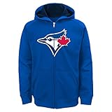 MLB ボーイズ ユース 「チームロゴ」フルジッパーパーカー Large (14-16) ブルー
