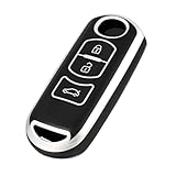 [OFFCURVE]マツダ専用 キーケース TPU素材カーキーボ 3ボタン Atenza Axela CX-4 CX-5 CX-7 CX-9 DJデミオ MPV XD-T NDロードスターに適用 防水 傷防止 電波を妨げず 衝撃防止 スマートキーケース