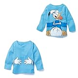 ディズニー　ドナルドダック　薄手長袖Ｔシャツ 90cm～130cm　綿100％ ブルー/90cm~100cm5点セット 【1点】