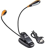 オルテガギター 譜面台ライト グースネックタイプ 4LED OML-D ダブルヘッド 【国内正規品】