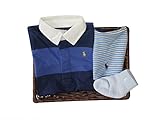 ラルフローレンの子供服　POLO　RALPHLAUREN　ベビー　出産お祝いセット　男の子（長袖）　７０ｃｍ　 [並行輸入品]
