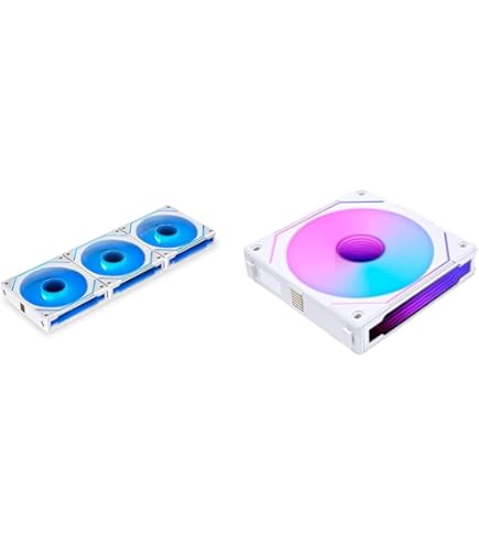 LIANLI ST120 RGB ファン　3個入り×2箱セット　ホワイト Amazon.com: Lian Li ST120-3W White 3 Pack, ARGB 120mm LED