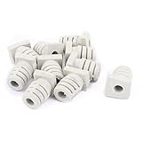 XDiscount コアプロテクターリリーフブート ケーブルスリーブホース ケーブルプロテクタ １０個入り ベージュ