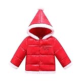 Kayiyasu カイヤス 子どもダウンコート ベビー ダウンアウター ダウンジャケット フード付き 赤ちゃん ショート 021-xzh-1713(90cm レッド )