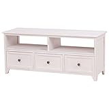 テレビ台 テレビボード 【幅100cm】 木製 引き出し収納付き シャビーシック アンティークホワイト ( 白 ) 【完成品】