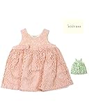 【子供服】 kids zoo (キッズズー) レース・ボタニカルお花柄チュニックワンピース 70cm～95cm W26300