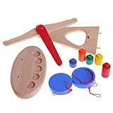 bettal木製Funnyスケールバランスゲーム教育玩具、赤ちゃんの早期開発