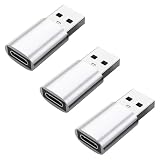USB Type C 変換 アダプター USB 3.0 アダプター 3個セット USB C to USB A 変換 コネクター メス → オス データ転送&充電 コンパクト ノートパソコン/タブレット/スマホ/パソコン/充電器 などに対応 シルバー