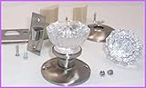 2 Door Knob Sets of Early American Depression Knob Set. REMADE to fit MODERN Pre-Drilled Doors. With
