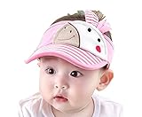 出産祝い　赤ちゃん　ベレー　 幼児　UV 　日除け帽　帽子　キャップ　ハット　快適　柔らかい　43-48ｃｍ 6-12ヶ月（ピンク）