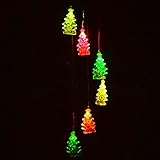 カラーChanging Solar Wind Chimeライト、LEDソーラーライトWind Spinnerモバイルライトの屋外ガーデンパティオヤード池水泳プールDecor Tree クリア