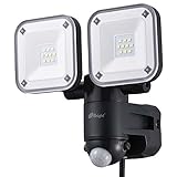 センサーライト LEDセンサーライト ledライト ＬＥＤセンサーライト 2灯 1300lm コンセント式