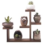リビングルームベッドルームキッチンの棚 花/植物ラック/棚木製の園芸植物ディスプレイポットシェルフラック屋外/屋内スタンド木製ガーデンストレージ棚ガーデンオフィス39x10x33cm 家庭用および商業