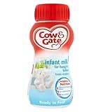 Cow & Gate Infant Milk for Hungrier Babies from Newborn 200ml (Pack of 2) - 新生児200ミリリットルからハングリー赤ちゃん用