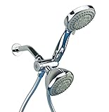 bidet4me sc-546 30-setting SpiralFlo 3 Way高級シャワーヘッドコンボデュアルシャワーヘッドセット、コンテンポラリー、保存水、高圧力design- – 値パック