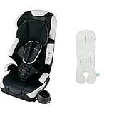 【セット買い】【Amazon.co.jp限定】コンビ チャイルド&ジュニアシート ジョイトリップ エアスルー GF エアーライトブラック+1秒タオル マルチフィットシート QJ グレー