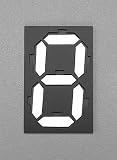 エスコ 数字表示器 マグネット式 110×70mm EA983BB-61