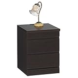 ナイトテーブル ルナC スライドテーブル ダーク 代引不可