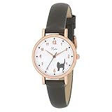 [サン・フレイム] 腕時計 J-アクシス ネコ アニマルアイコン CF3A0018-BK レディース ブラック