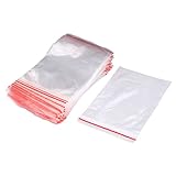 XDiscount ジップロックバッグ 長方形 ポリプラスチック クリア 8 x 12cm 100個入り