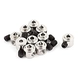uxcell RCギアホイールストッパー ネジ 10個入 2.1mm内径 6x5.5mm