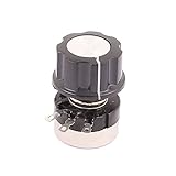 uxcell ポテンショメータ ロータリーキャップ付きポテンショメータ 26g 38 x 25mm　500K Ohm