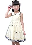 (チェリーレッド) CherryRed 子供服 ワンピース 女の子 フォーマル ドレス 七五三 夏秋 可愛い 入園式 入学式 120 ベージュ