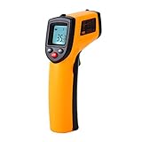 デジタル赤外線非接触 IR 温度計 温度ガンテスター範囲 -50~380℃(-58°F~716°F)電池付属 電子機器の修理用、料理用、工事など業務用