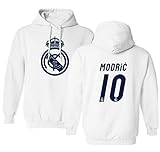 Real Madrid Luka Modric # 10ジャージーシャツSoccer Footballメンズパーカースウェットシャツ M