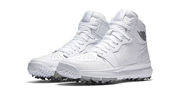 Amazon ナイキ Air Jordan 1 Retro High Golf メンズ White Metallic Silver White ジョーダン ゴルフシューズ Golf Shoes 30 0 並行輸入品 Nike ナイキ ゴルフ
