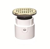 Oatey 72137 PVC General Purpose Drain with 15.24 CM BR Grateとラウンドリング、3-inchまたは4インチ