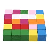 BEE&BLUE 積み木 立方体 知育玩具 キューブつみき カラフル おもちゃ 幼児 赤ちゃん積み木 立体 パズル 知育玩具 心身 教育 知育 発達 出産お祝い お誕生プレゼント25個