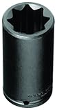 Stanley Proto J7312S 1/2-Inch Drive Deep Impact Socket, 3/8-Inch, 8 Point by Stanley-Proto