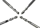 SHINA  4mm 両刃フライス　NC彫刻刀　密度板切削対応　タングステン鋼　スパイラルエンドミル (2LLx4.22x5pc)