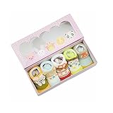 5ペア女の赤ちゃんの男の子のためのかわいい新生児ソックスギフトセット
