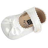 ベビープリンセスシューズ 　可愛い蝶結びフォーマル靴　女児　マジックテープ付き王女靴 結婚式　誕生日　PUレザー　ホワイト　11CM　0-6ヶ月に適応靴　春夏秋