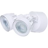 Nuvo照明65 / 207 2ライト9 – 1 / 4 "ワイド統合LEDアウトドアデュアルヘッド洪水、 ホワイト 65/207