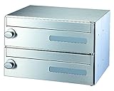 郵便受箱（ランチロック錠付）前入前出型 戸数：2戸用 SMP-35R-2FF　　新協和