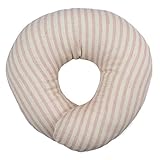 ダブルガーゼ ベビー ドーナツ枕 ベビーまくら ピロー (限定ピンクストライプ)