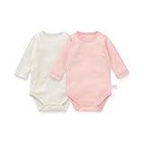 フライス 長袖 ボディスーツ ２枚 セット ライトピンクセット サイズ：90